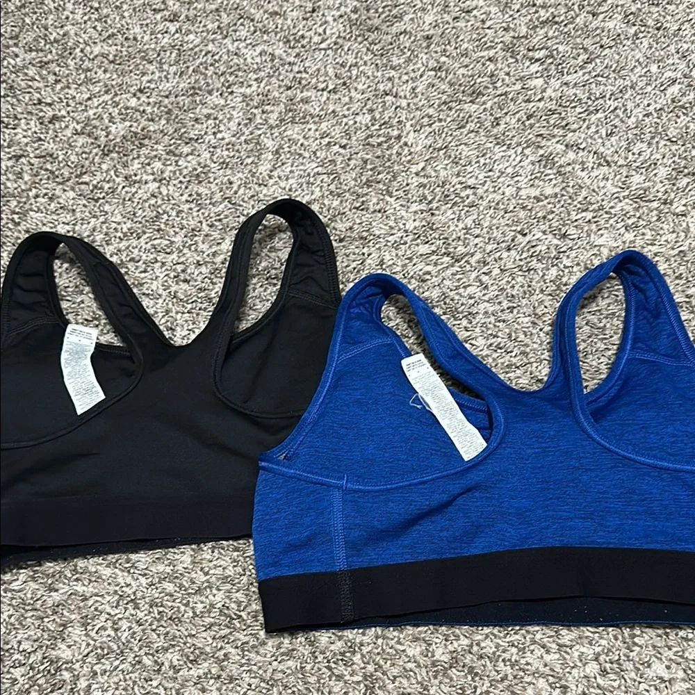 Nike Black and Blue Sports Bra Duo - Picture 3 of 4